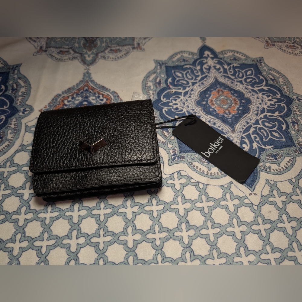 Botkier Wallet | black genuine leather | key & card holder